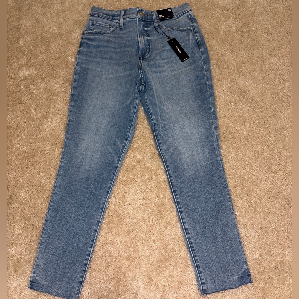 Express Light Blue Women's Skinny Jeans
